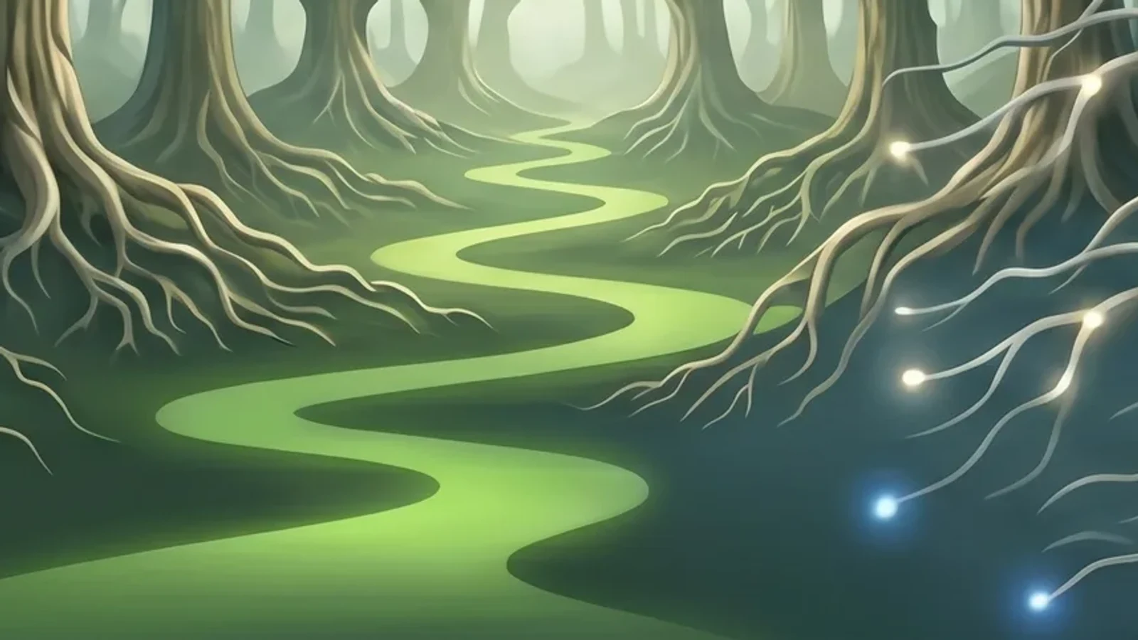 A tree with visible roots — representing root-cause wellness